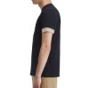 Fred Perry - Striped Cuff T-Shirt - Zwart