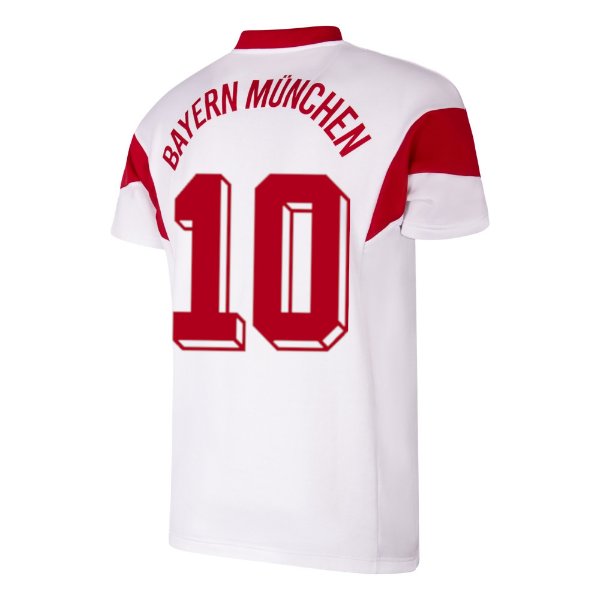 Bayern Munchen Retro Voetbalshirt 1987-1988 + Nummer 10 (Matthäus)