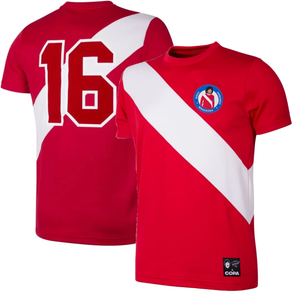 Argentinos Juniors Maradona Retro Football Shirt 1976 + 16