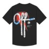 Off The Pitch - Ornament Slim Fit T-Shirt - Zwart